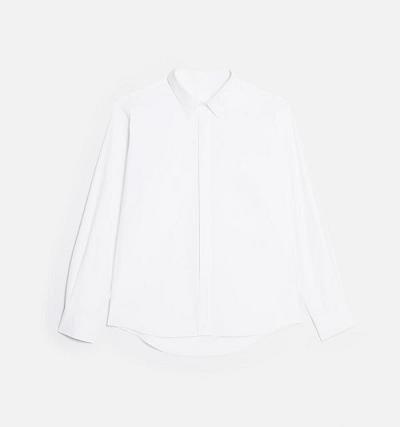 AMI PARIS Tonal Ami de Coeur Shirts White | ami_CA306