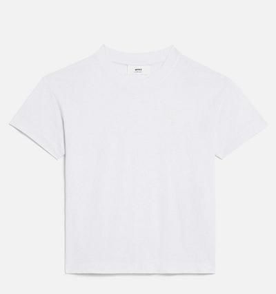 AMI PARIS Tonal Ami de Coeur T Shirts White | ami_CA462