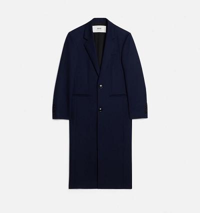 AMI PARIS Two Buttons Coats Navy | ami_CA486