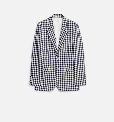 AMI PARIS Two Buttons Jackets Blue / White | ami_CA131