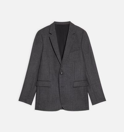 AMI PARIS Two Buttons Jackets Grey | ami_CA263