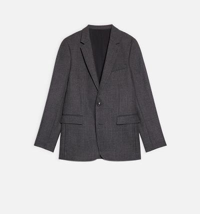 AMI PARIS Two Buttons Jackets Grey | ami_CA272