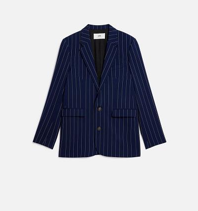 AMI PARIS Two Buttons Jackets Navy | ami_CA165