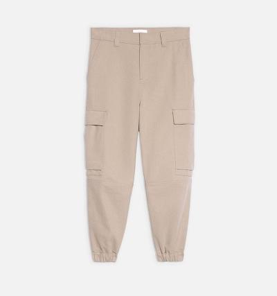 AMI PARIS With Elasticated Ankles Cargo Pants Khaki | ami_CA154