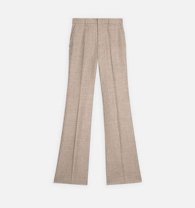 AMI PARIS flared tailored Suits Khaki | ami_CA541
